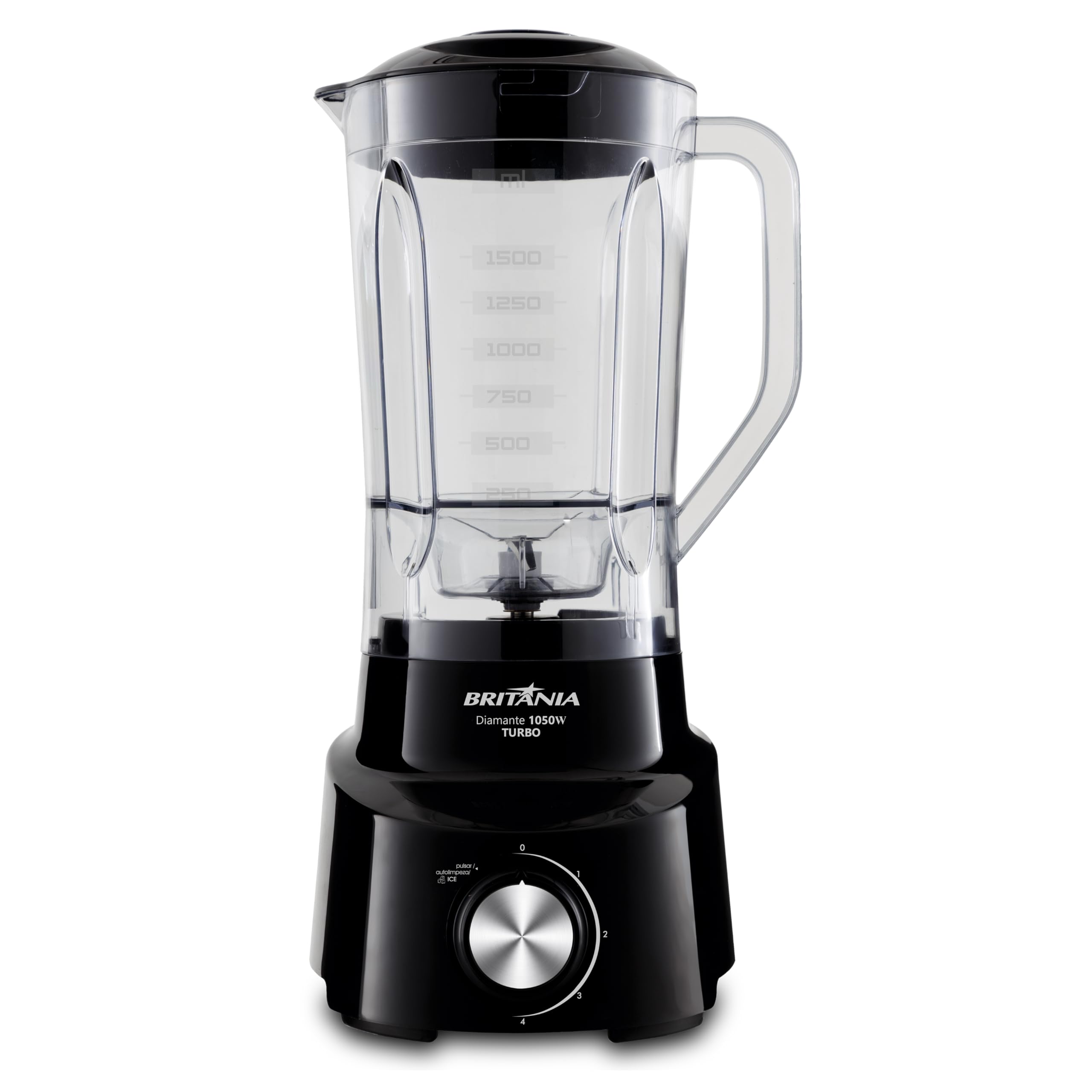 liquidificador-britania-diamante-1050w-preto-com-copo-transparente-e-botao-de-velocidade-em-fundo-branco